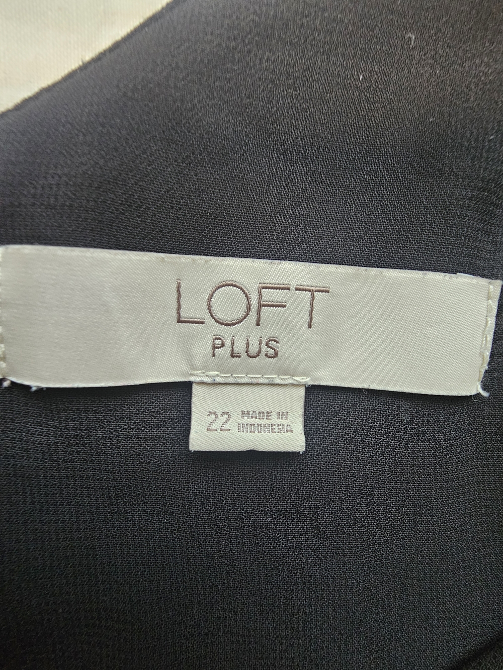 Loft Zebra Print String Strap Top Size 22 - Picture 5 of 7